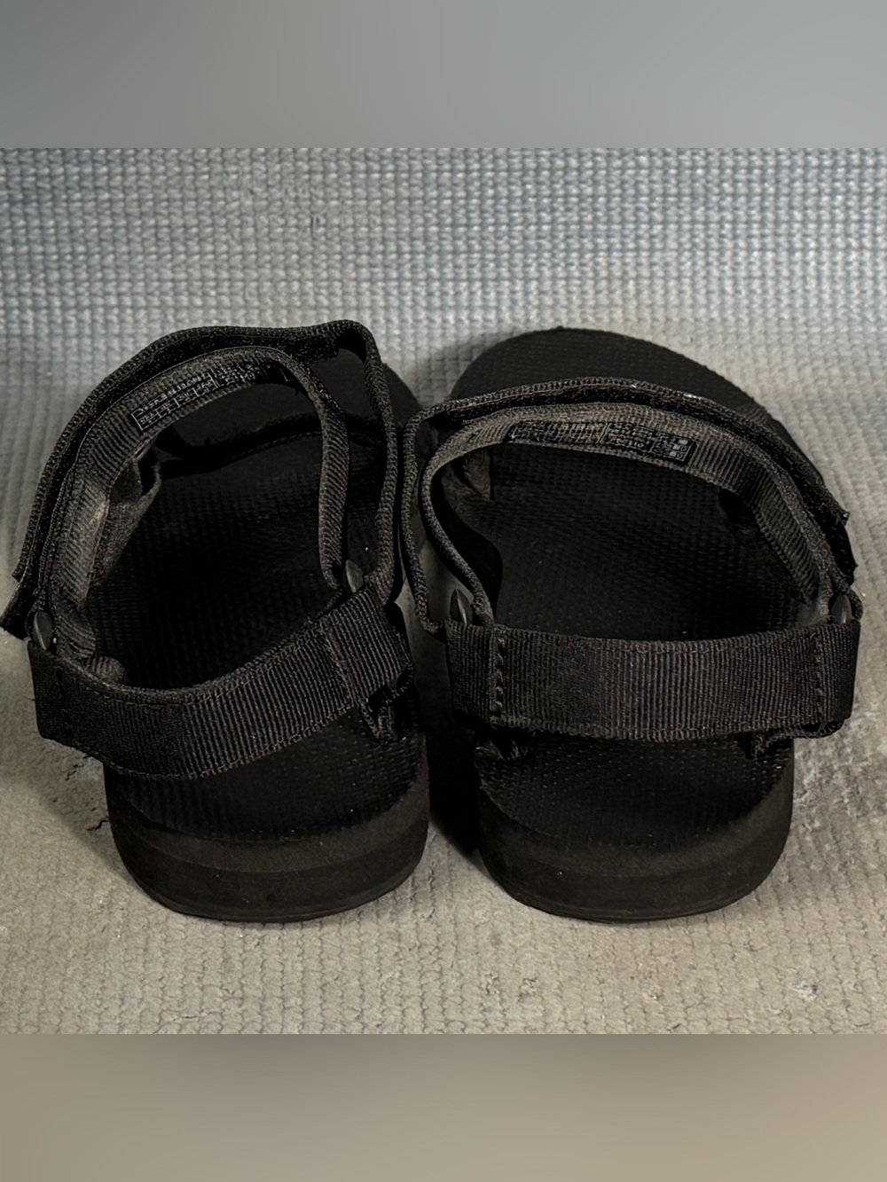 Teva Strappy Nylon Original Universal Urban Women’s Sandals Black Size 8 - Picture 7 of 9